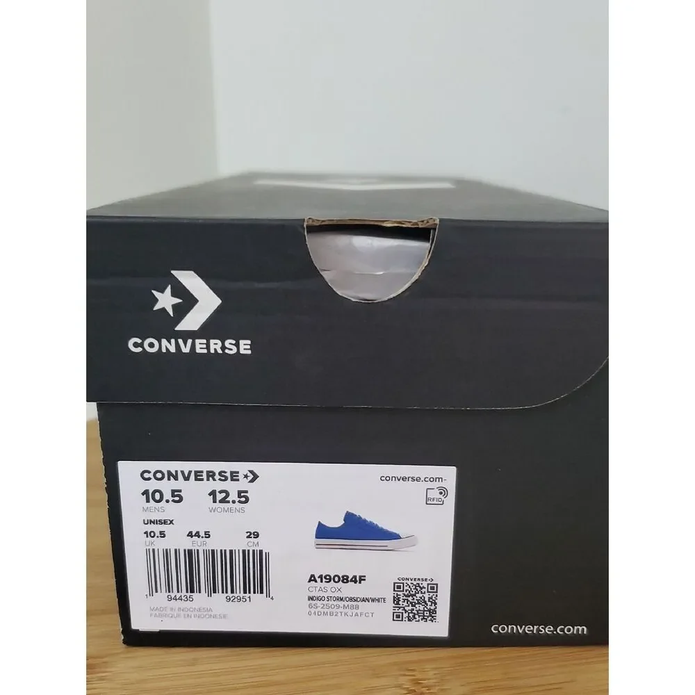 Converse CTAS Men's Suede Canvas Low Top Sneakers Indigo Size 10.5 NIB